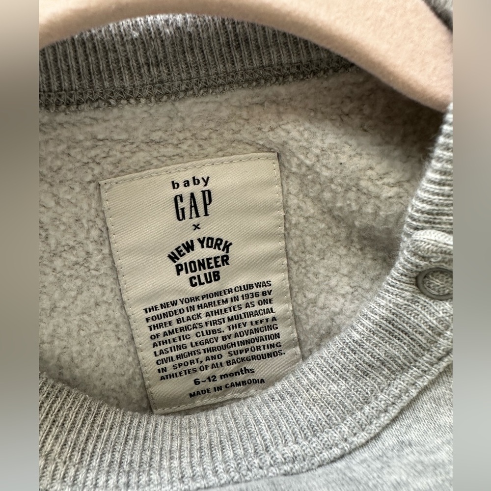 Baby Gap onesie New York pioneer club